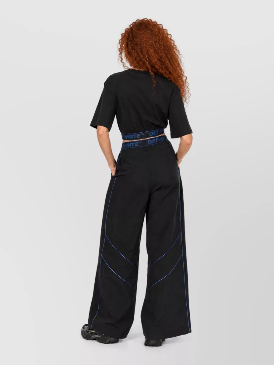 Off-White Logo-Print Nylon Lounge Pants