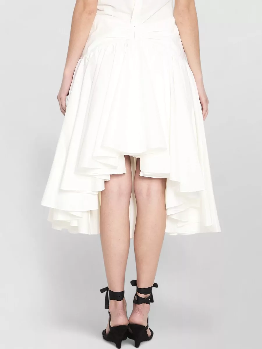 Jacquemus High-Rise Draped Midi Skirt