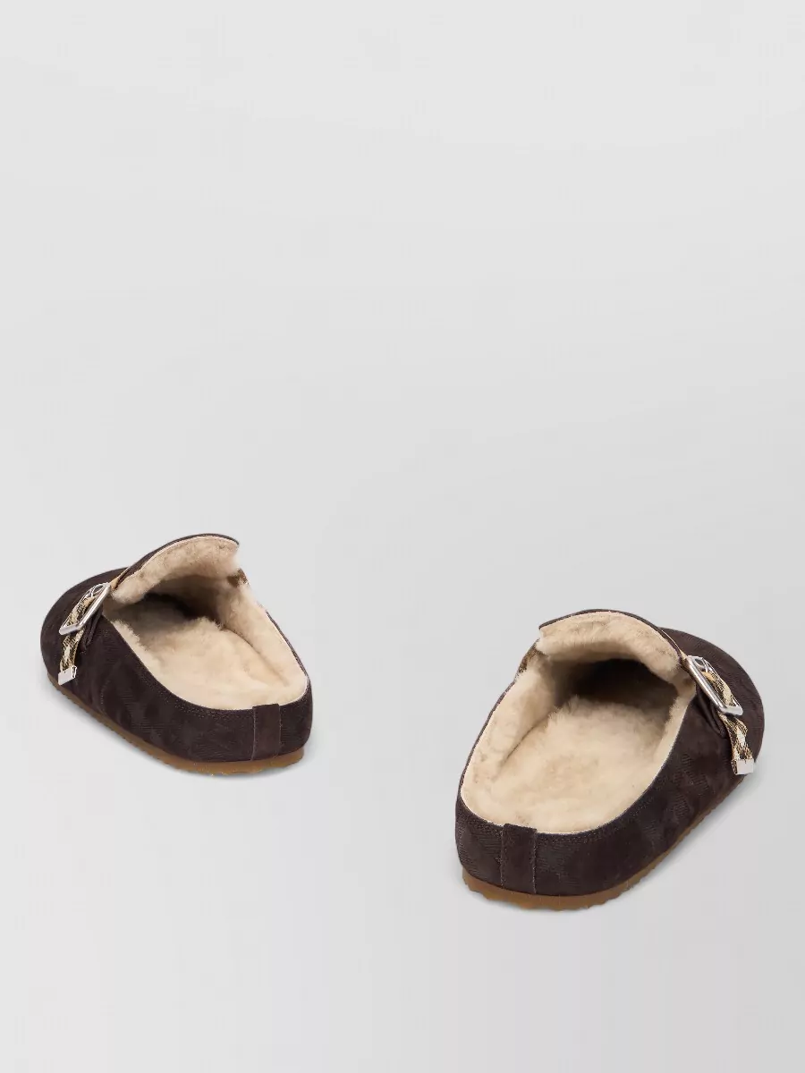 Burberry leather mules