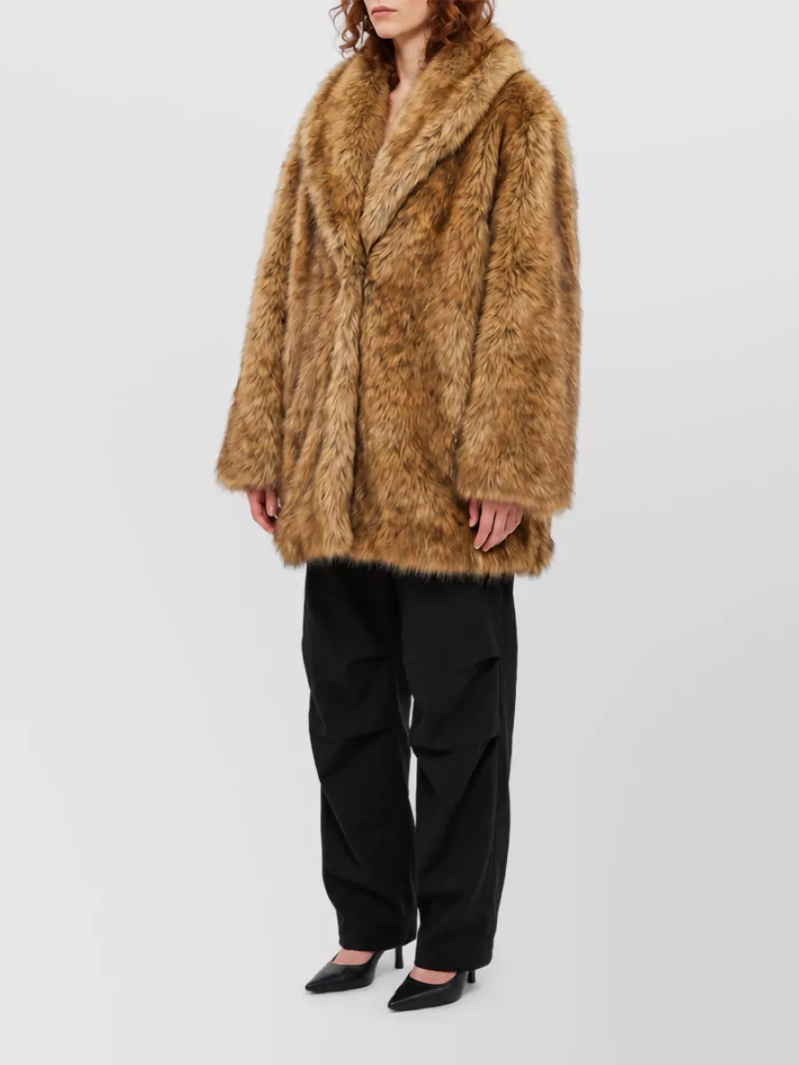 The Frankie Shop Faux Fur Short Coat