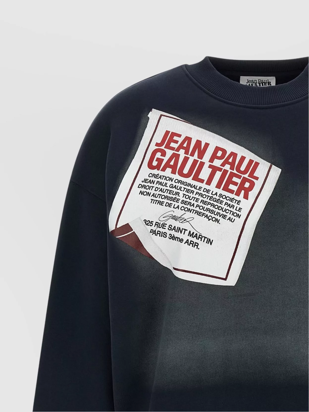 Jean Paul Gaultier 'The Label' Crew Neck Sweatshirt