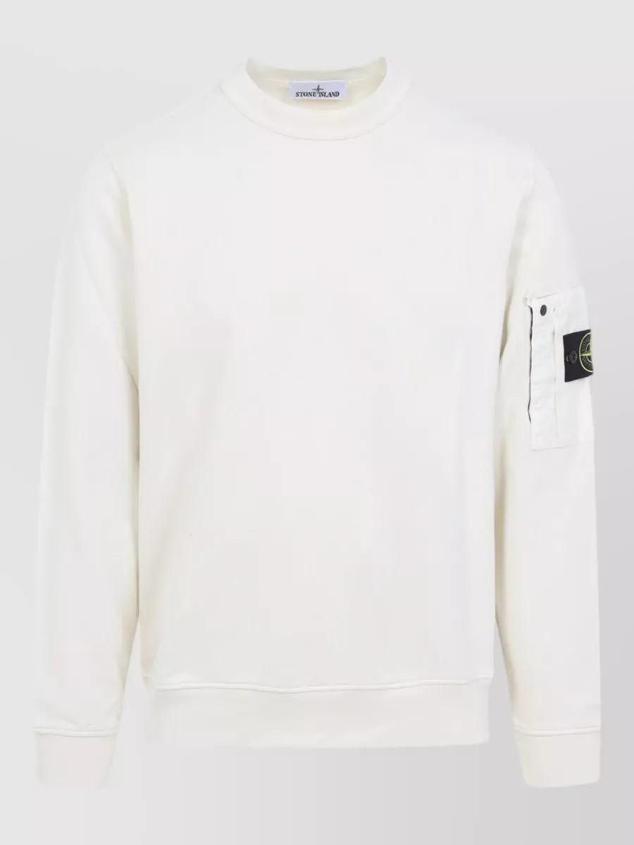 Stone Island Cotton crewneck long-sleeve sweatshirt