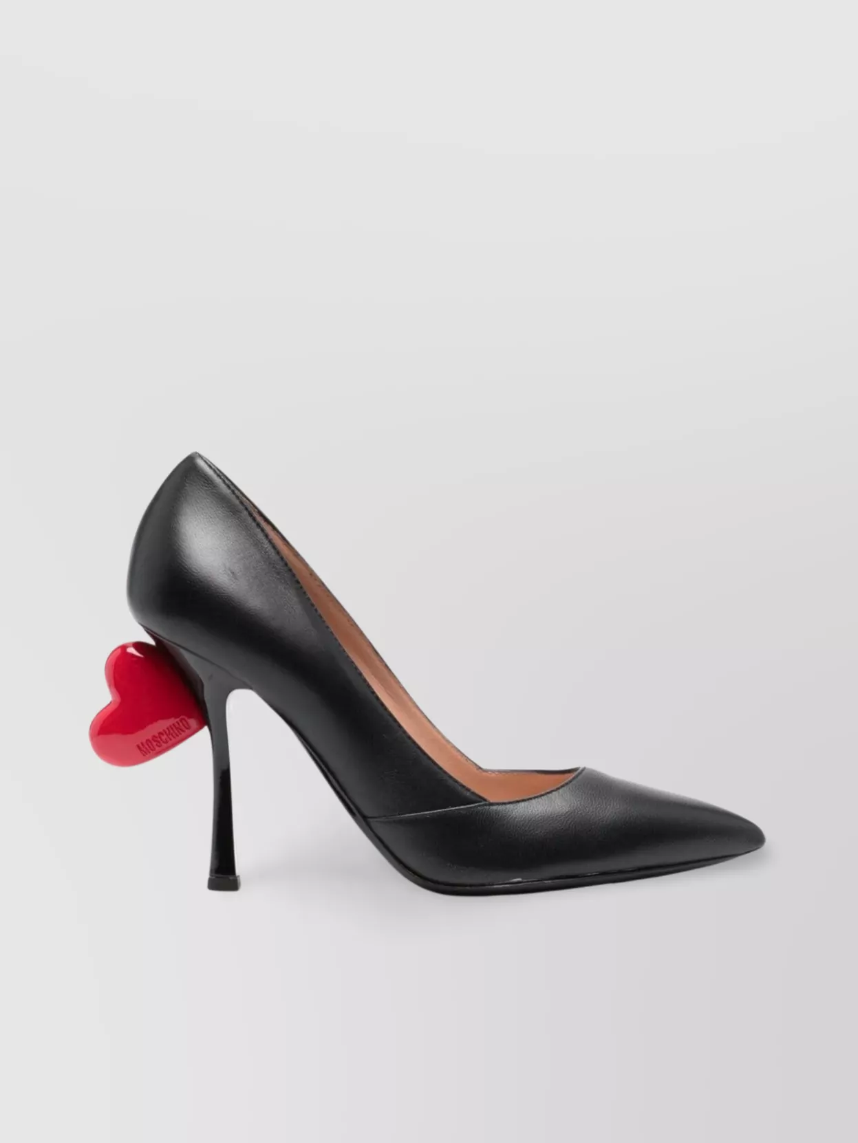 Shop Moschino Sculpted Stiletto With Heart Detail