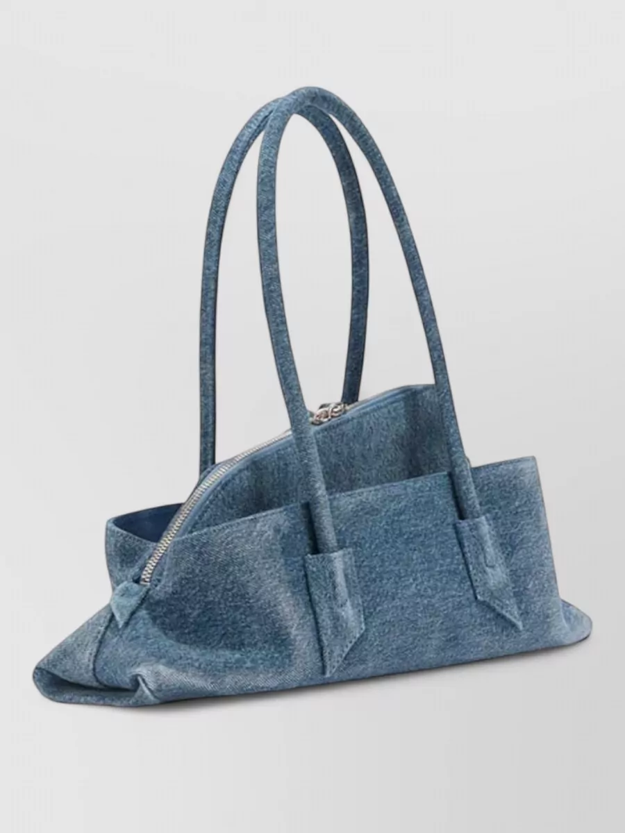 The Attico Small Denim Shoulder Bag