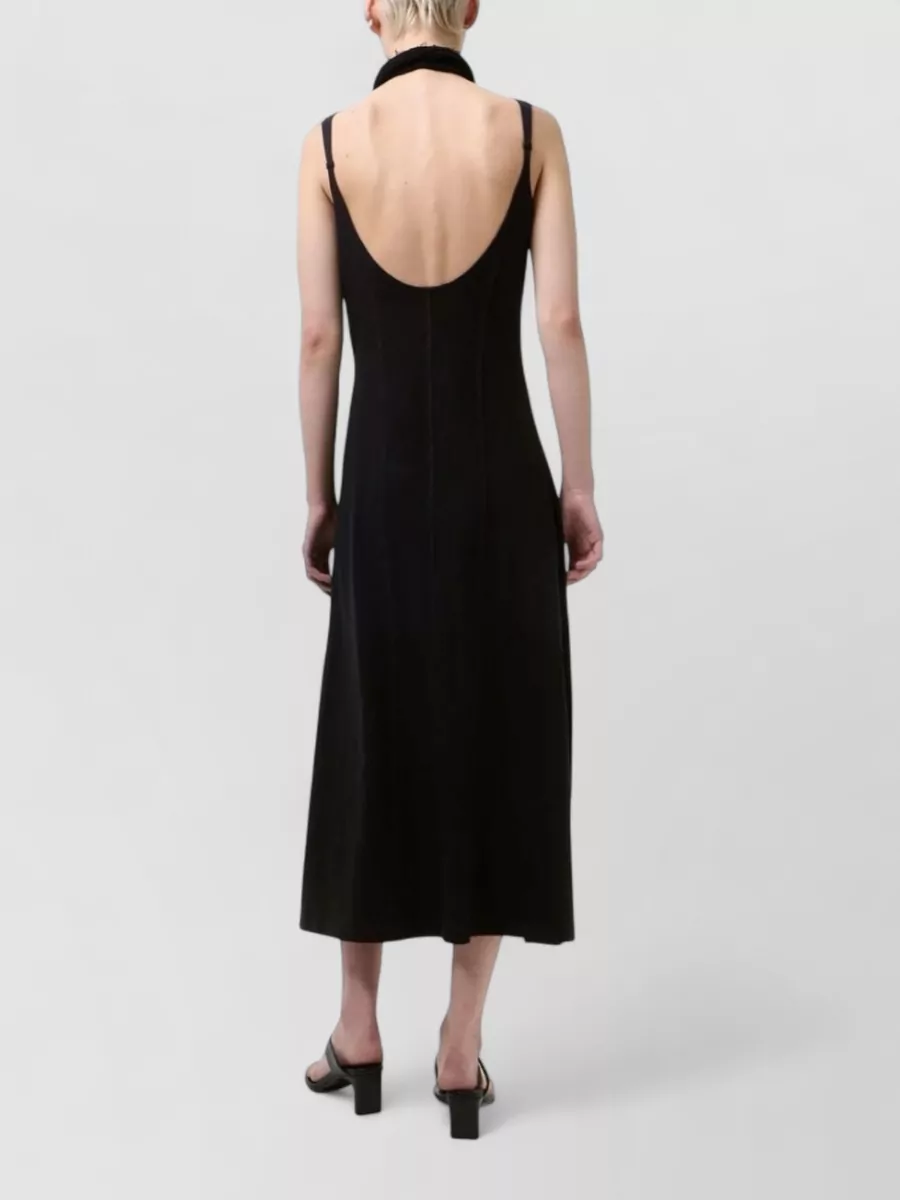 Our Legacy Backless Scoop Neck Midi Dress Sleeveless