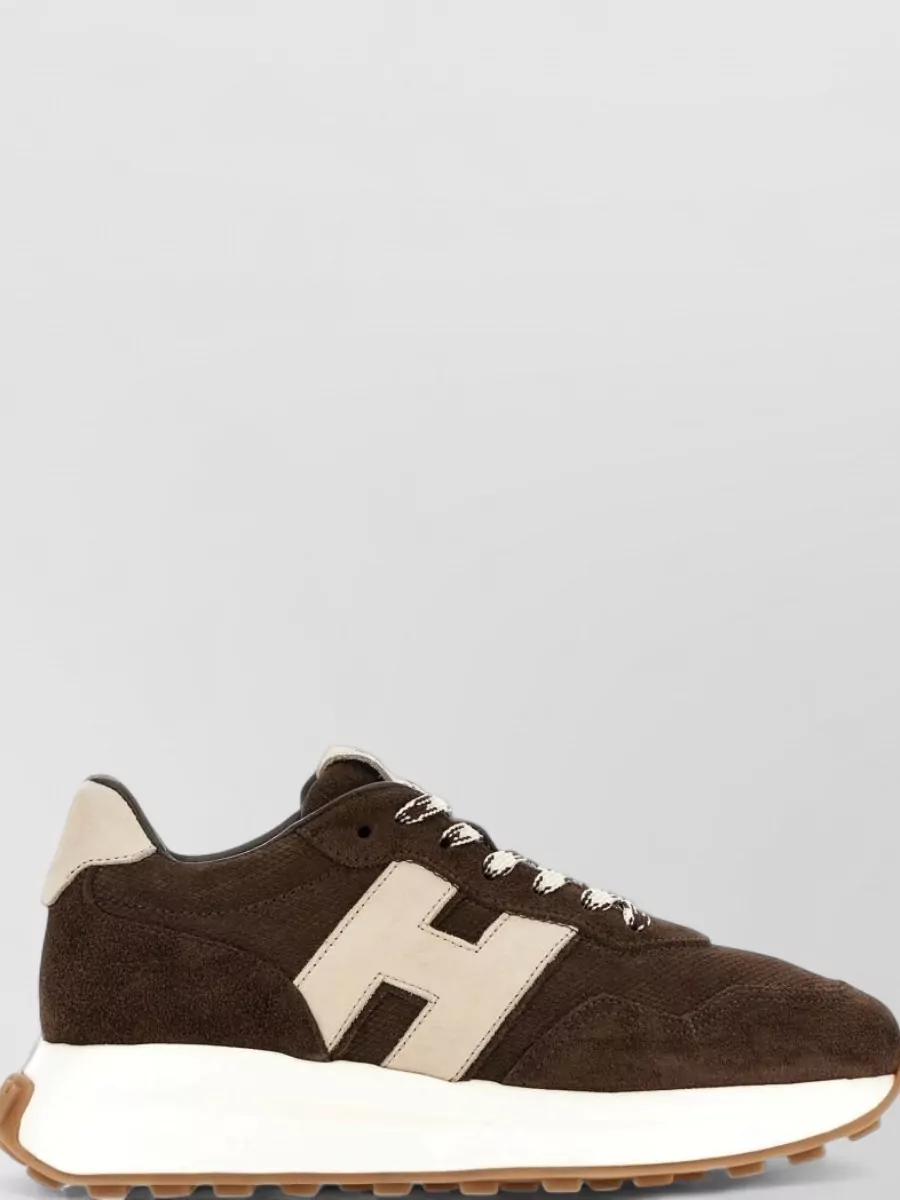 Hogan Leather Lace-Up Sneakers
