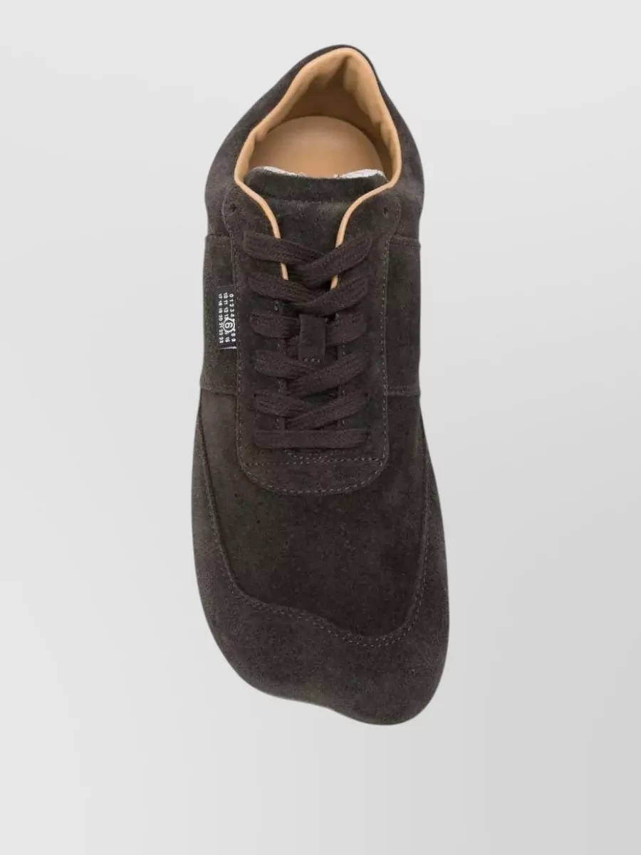 Mm6 Maison Margiela Leather Low-Top Sneakers