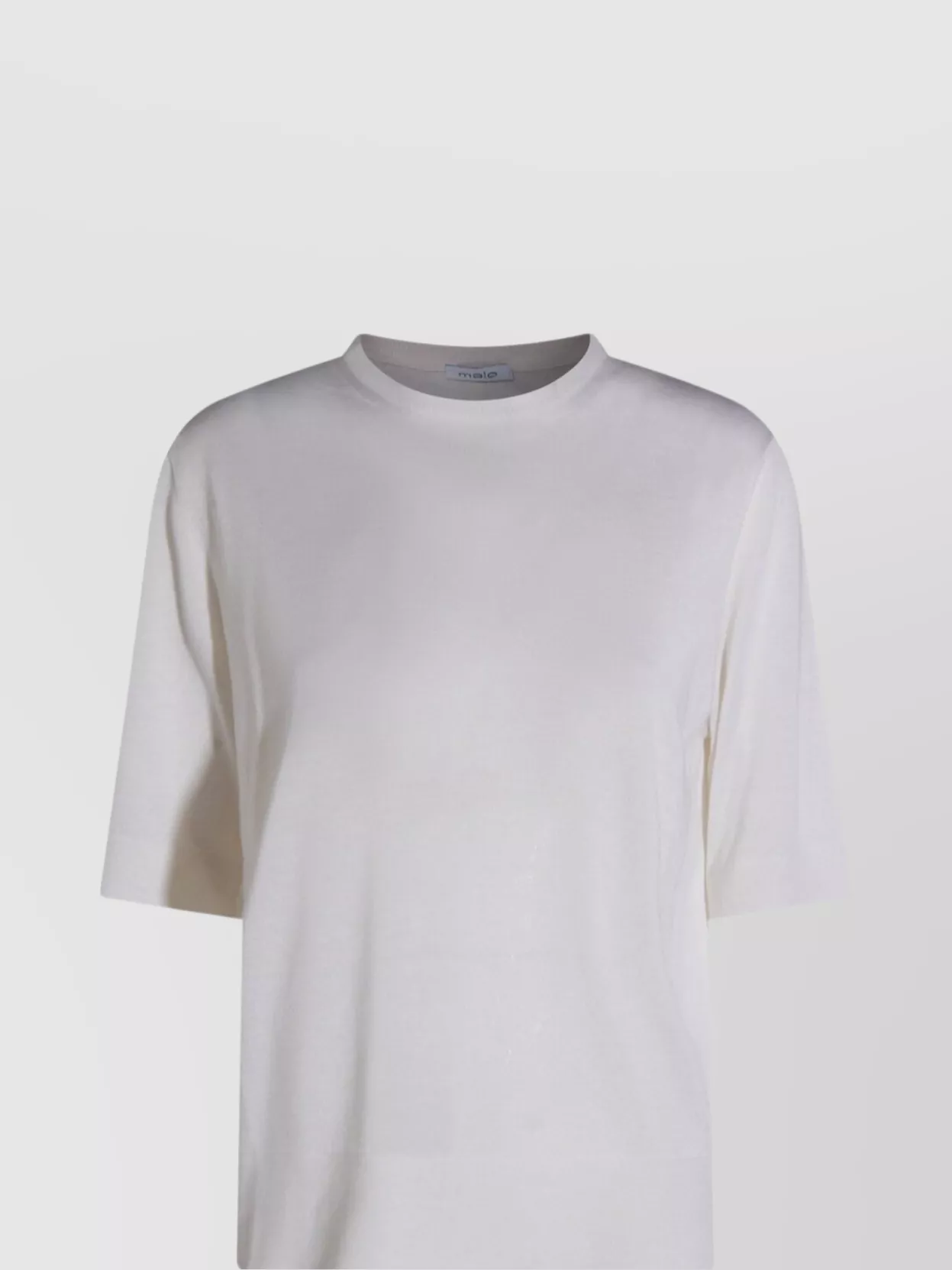 Malo Knit Crewneck Short Sleeve Plain