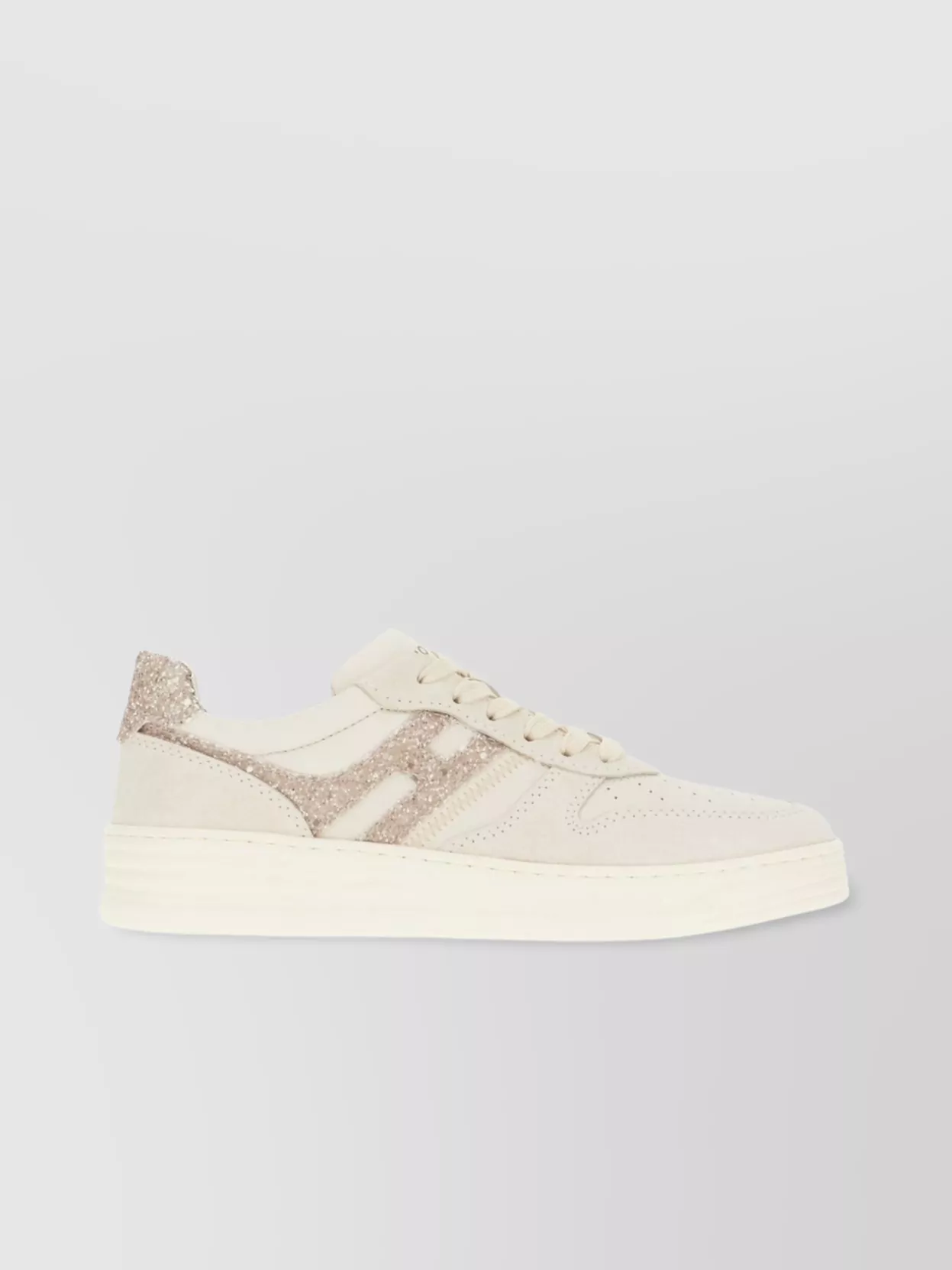 Hogan Multicolor Leather Sneakers Glitter Detail