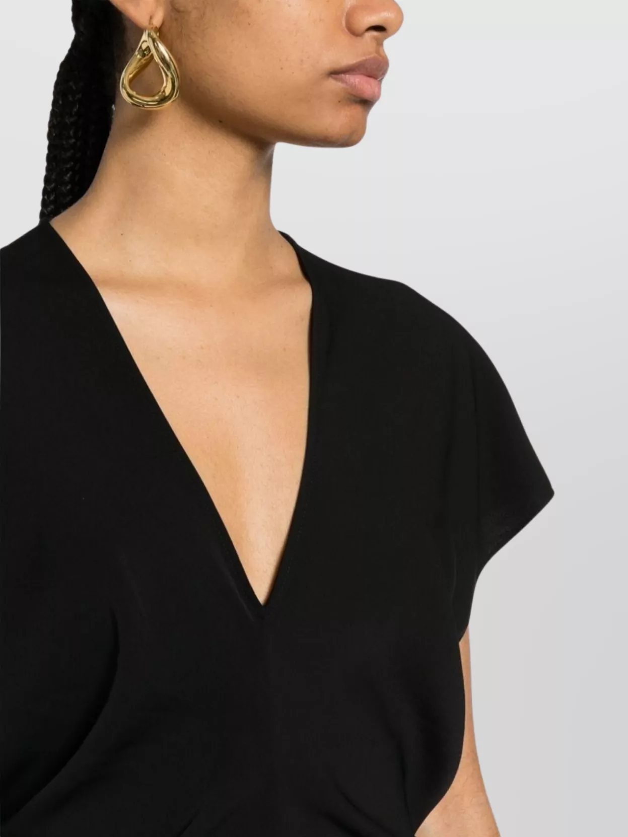 Parosh Draped Cady Maxi Dress
