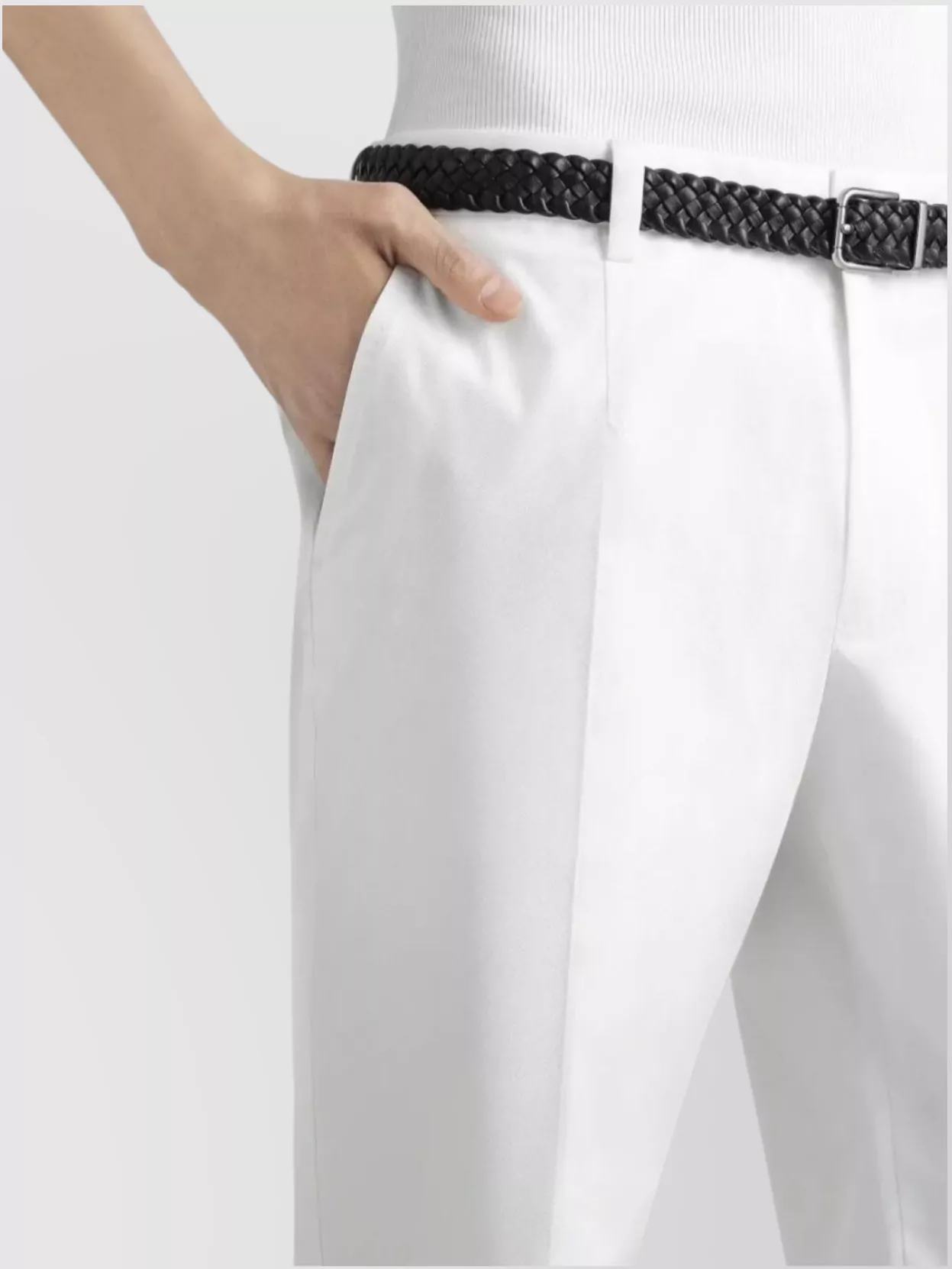 Dolce&Gabbana Back Elasticized Waistband Loop Belt Trousers