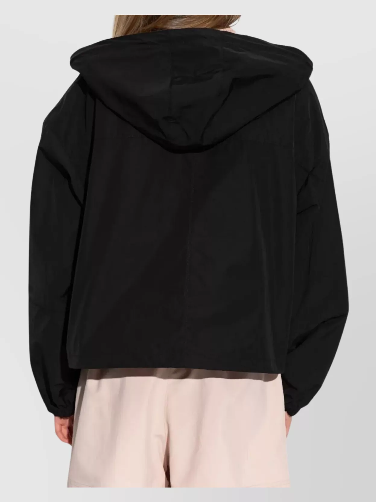 Moncler Short Parka With Hood And Drawstring