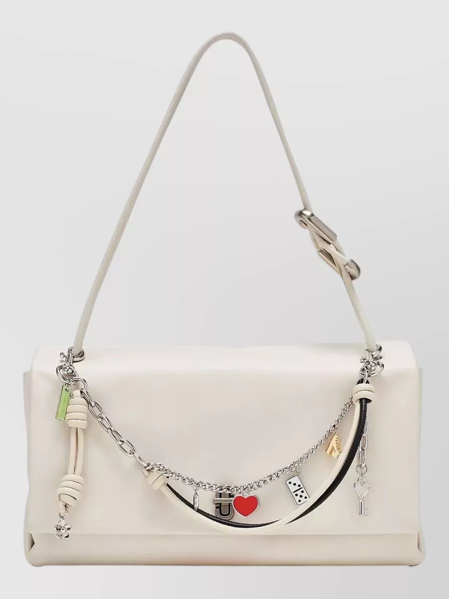 Marc Jacobs Icon Chain Charm Dice Heart Knot Key