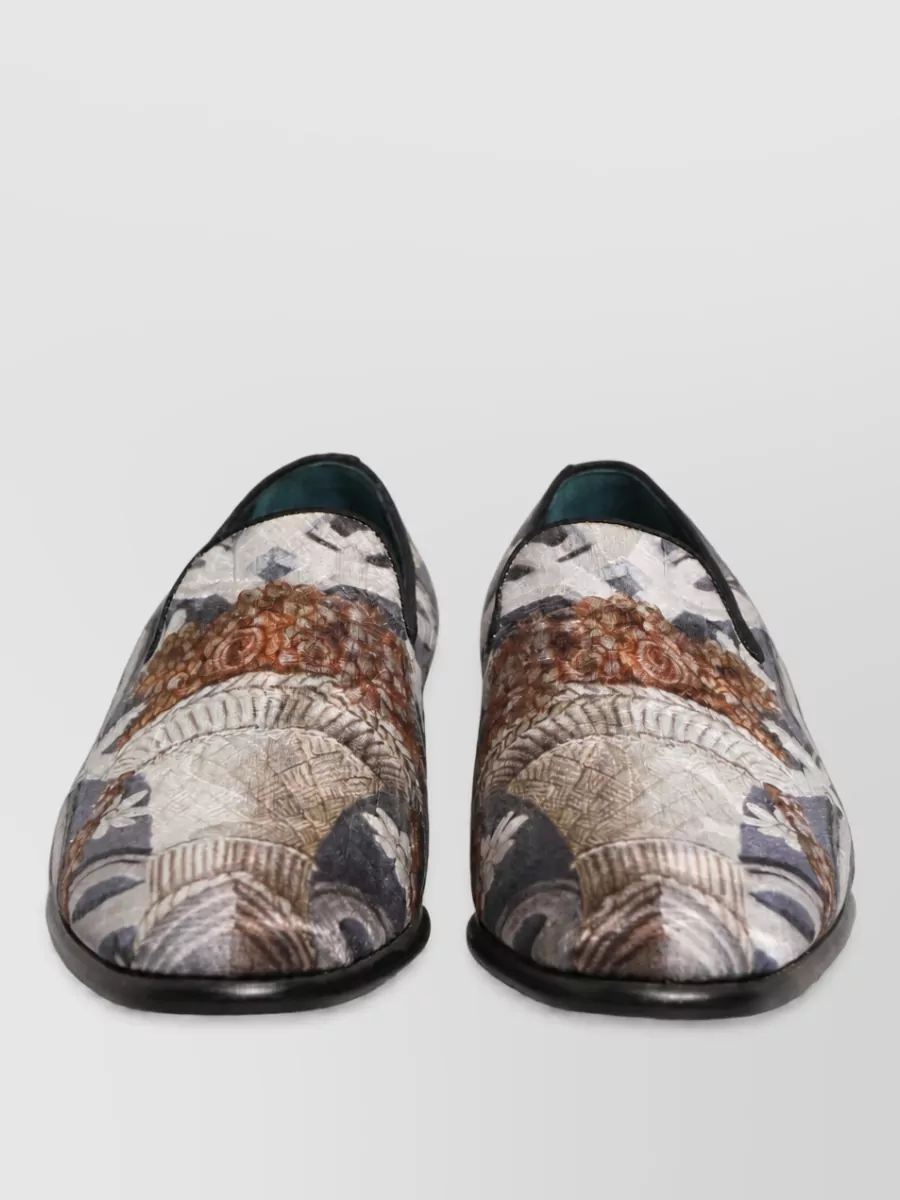 Dolce&Gabbana floral-embroidery monk shoes