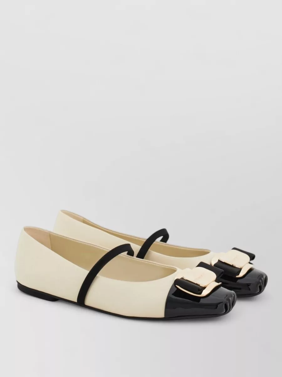 Ferragamo Leather Ballerina Shoes