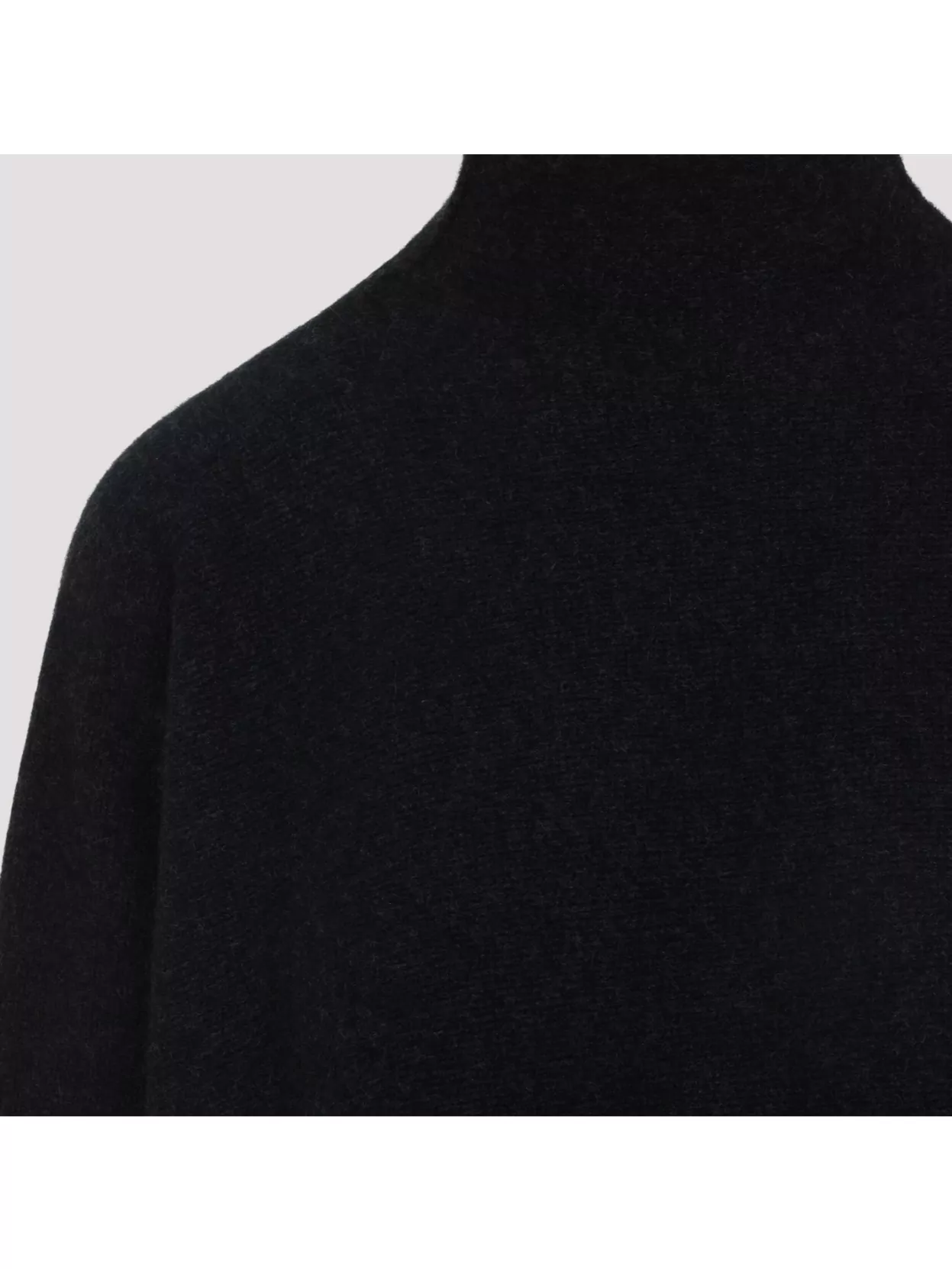 Giorgio Armani Cashmere Flared Hem Sweater In Black