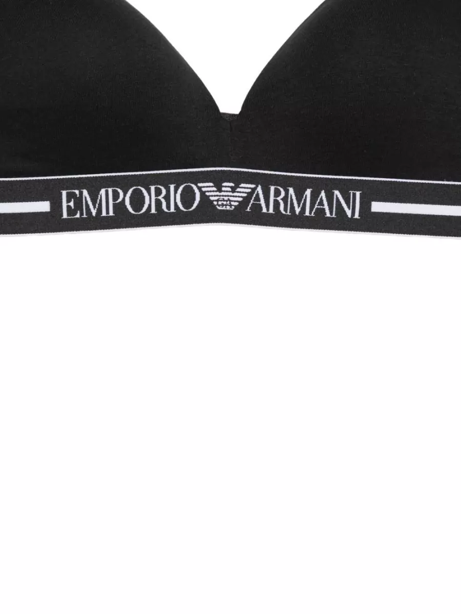 Emporio Armani Cotton Triangle Bralette