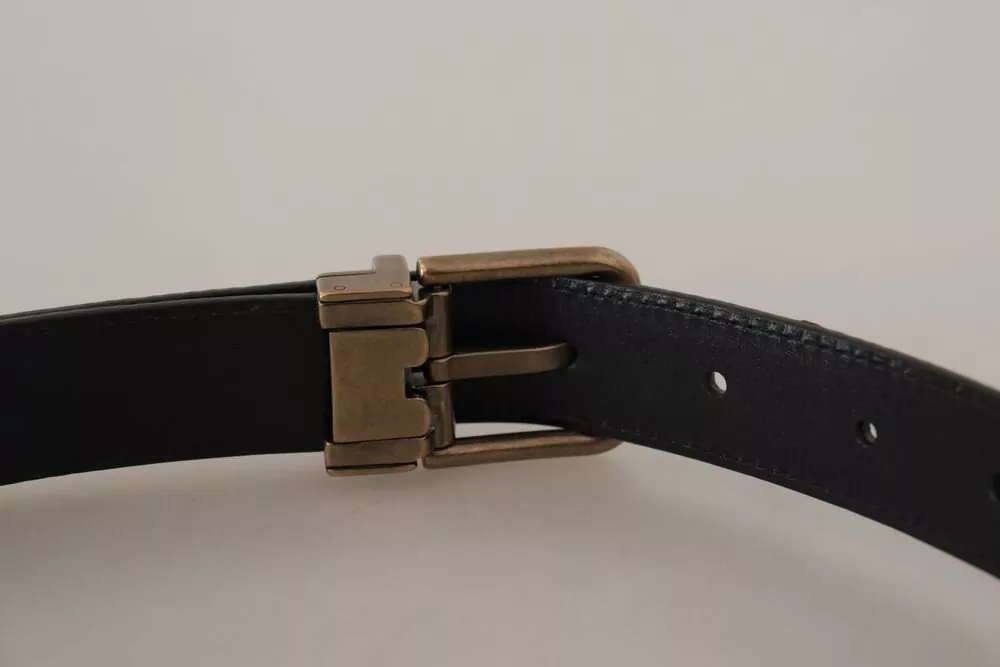 Dolce&Gabbana Leopard-Print Leather Belt