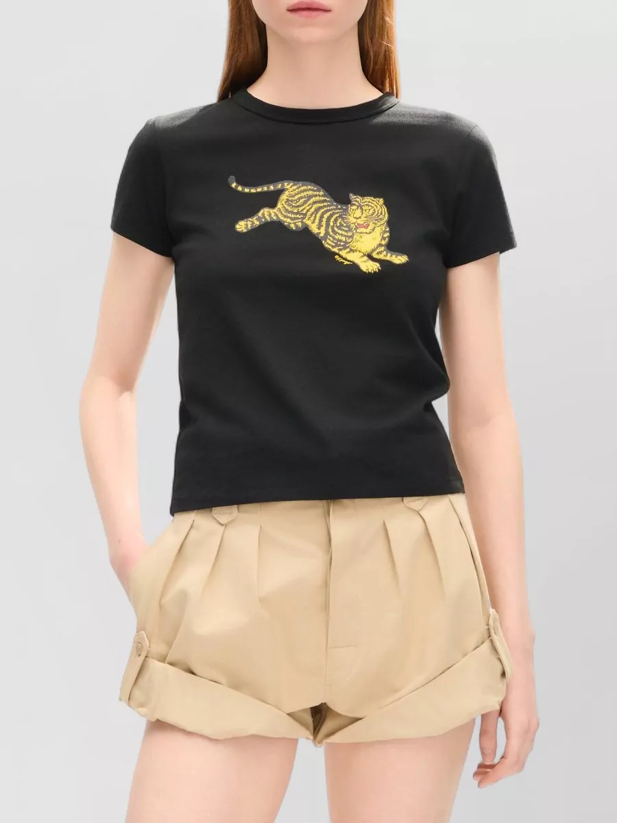 Kenzo cotton tiger-print crew-neck t-shirt