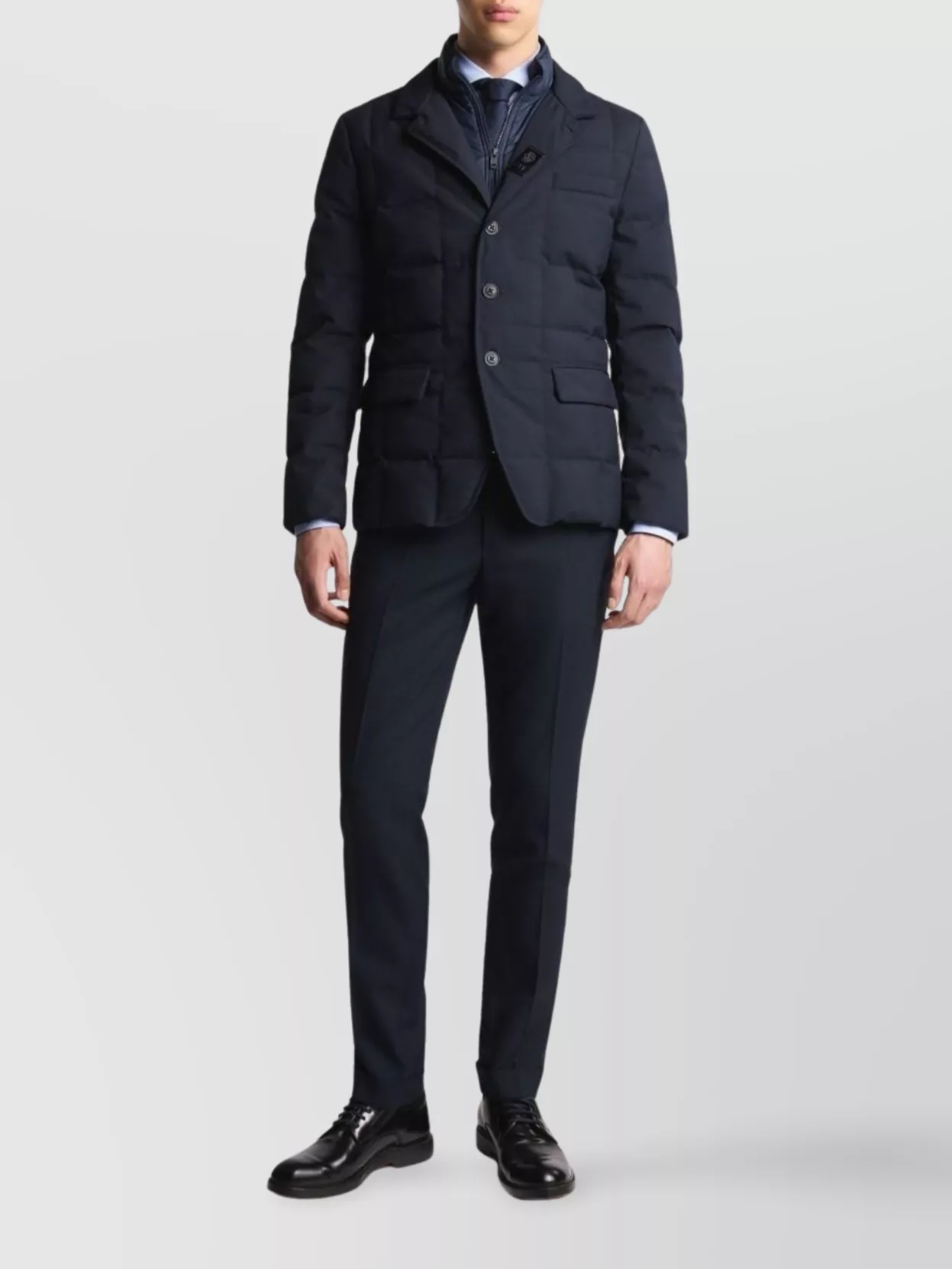 Fay Padded Down Coat Stand-Up Collar