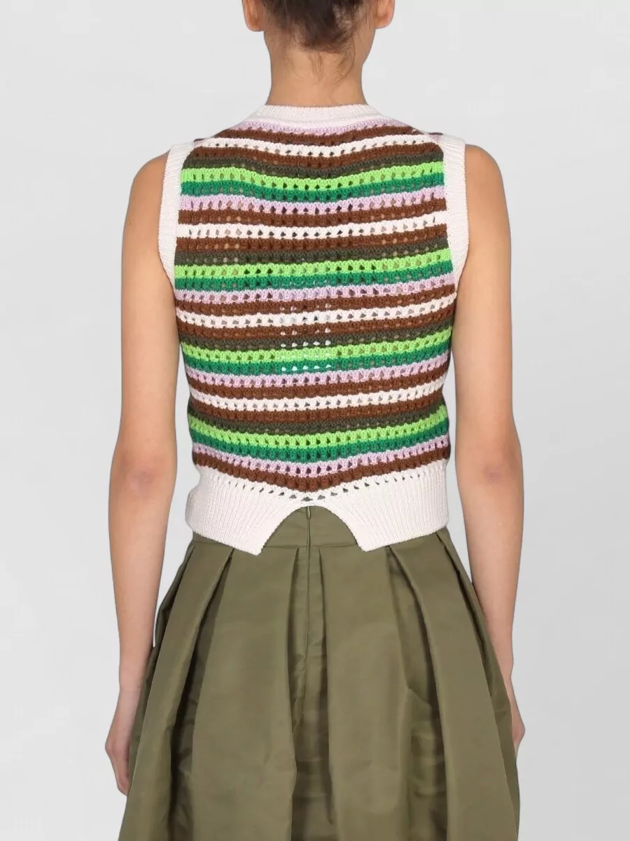 Department Five Striped Wool Tank Top