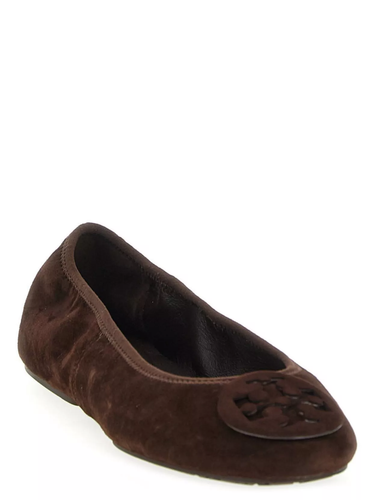 Tory Burch Travel Ballerina Flats Suede Finish