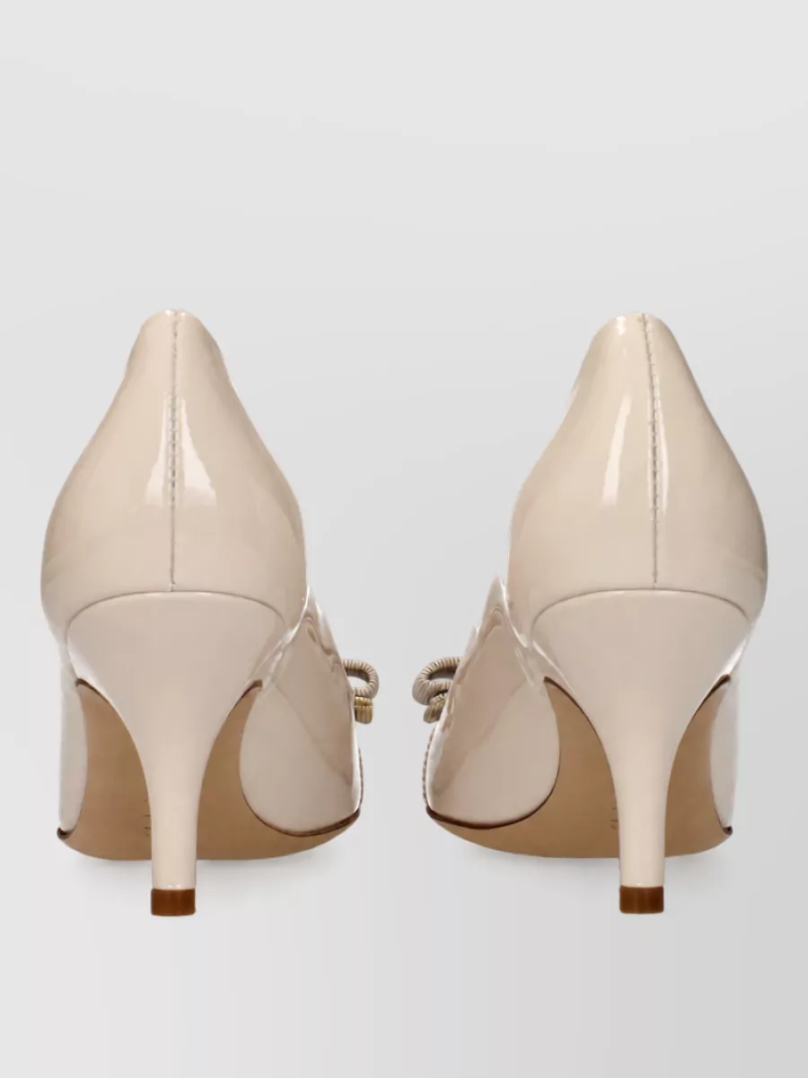 Ferragamo Patent Leather Ballerina Shoes
