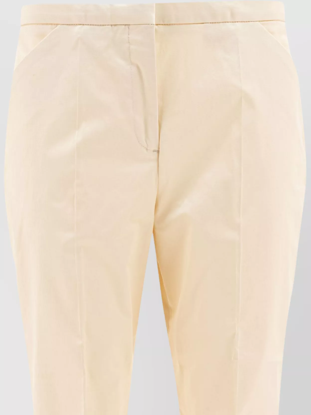 Totême Tailored Cropped Trousers With Pleats And Pockets