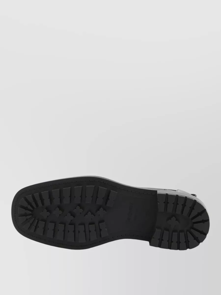 Saint Laurent Joe Leather Chelsea Boots Lug Sole