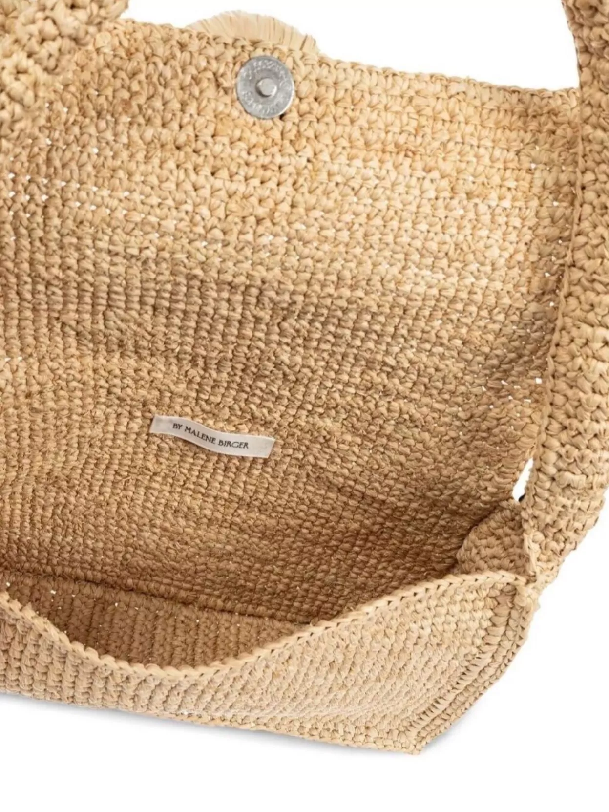 By Malene Birger Circular Handle Woven Texture Bag