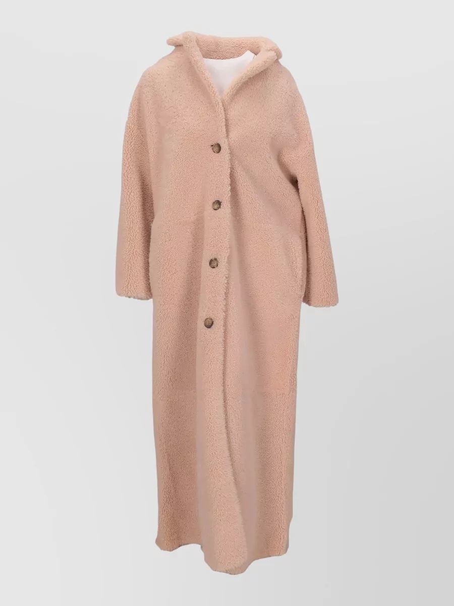 La Rose Reversible long shearling coat