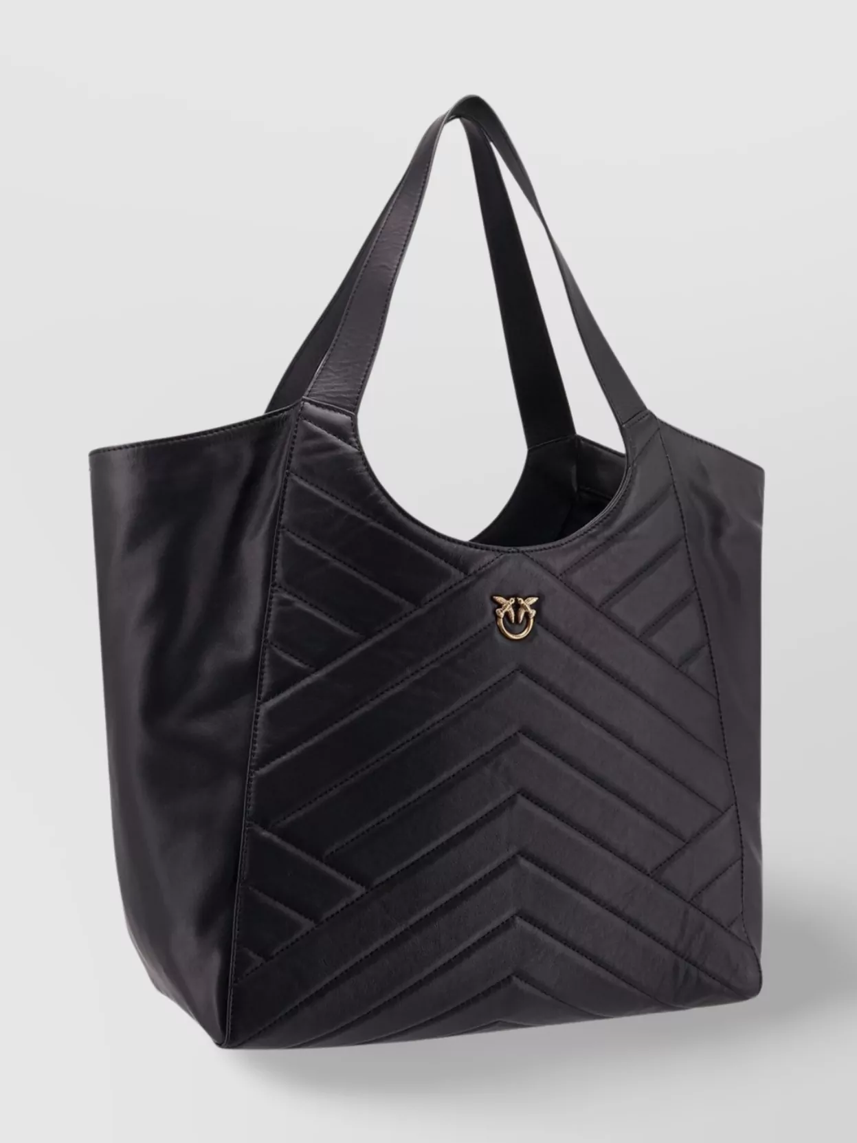 Pinko Quilted Leather Shoulder Bag