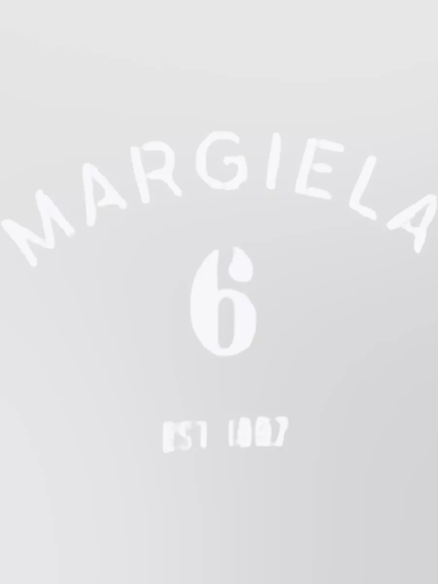 Mm6 Maison Margiela Cotton Logo Print T-Shirt