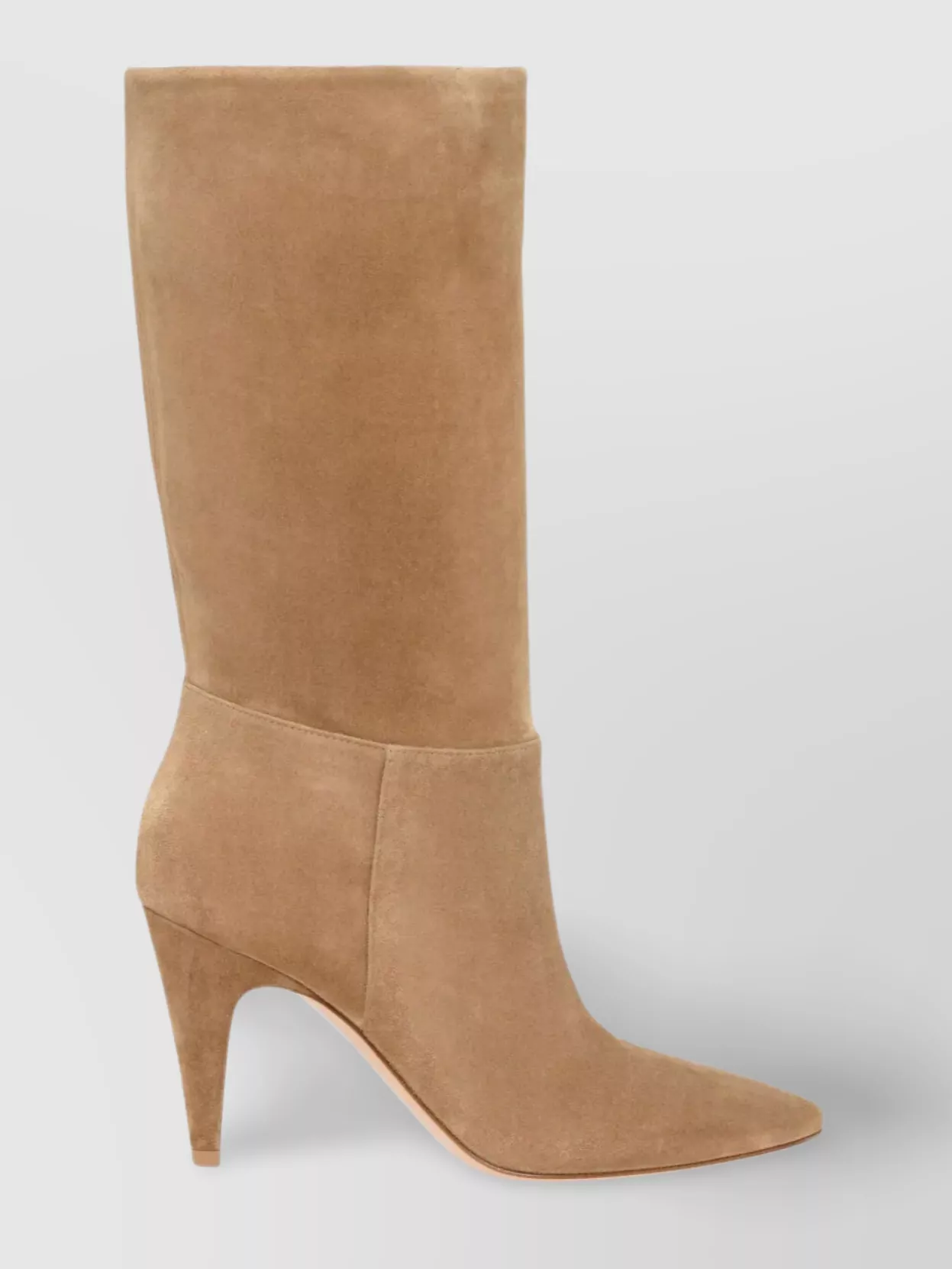 Gianvito Rossi Knee Length Suede Cone Heel Boots