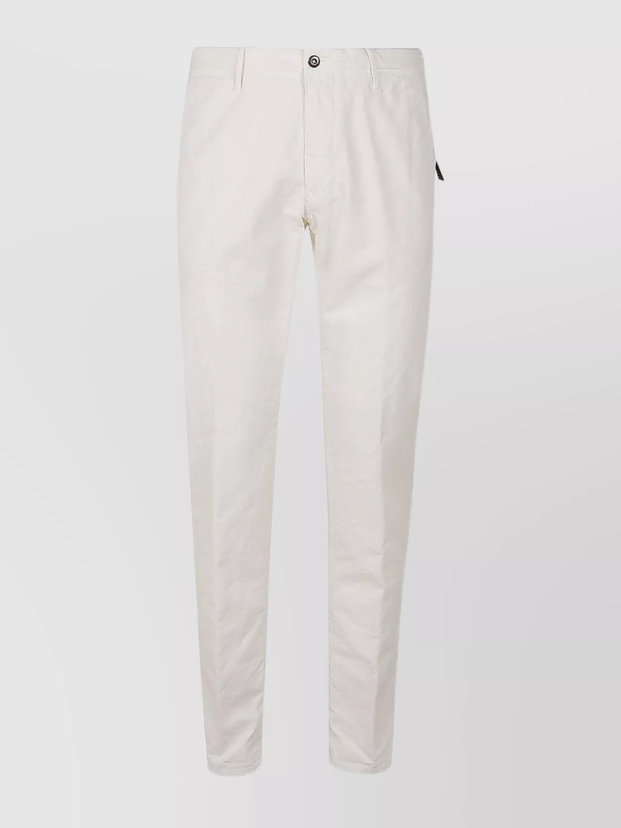 Incotex Trousers With Pockets And Belt Loops In White