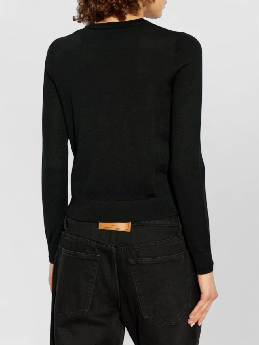Diesel Wool Regular-Fit Cutout Crewneck Knitted Top