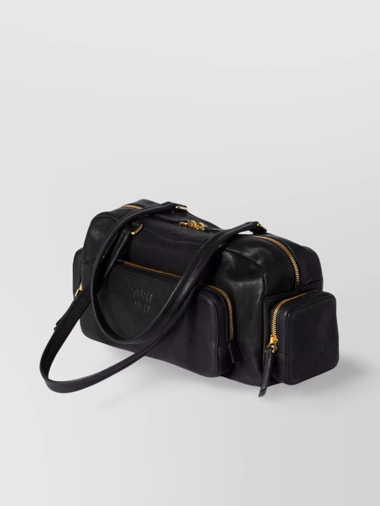 Miu Miu Nappa Leather Bag Featuring Pockets