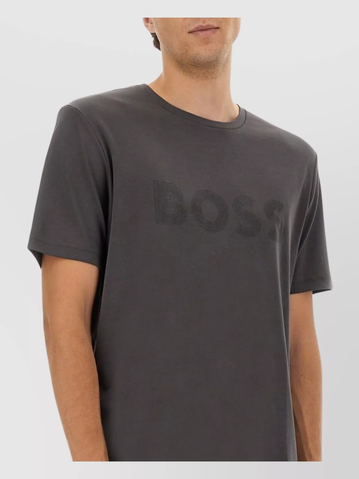 Boss Round Neck Short Sleeve T-Shirt