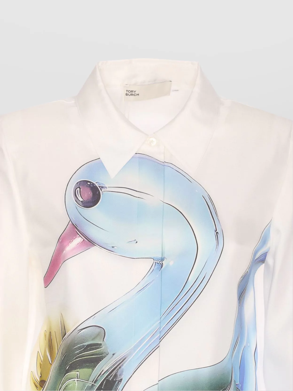 Tory Burch Graphic Print Long Sleeves Regular Collar Shirt