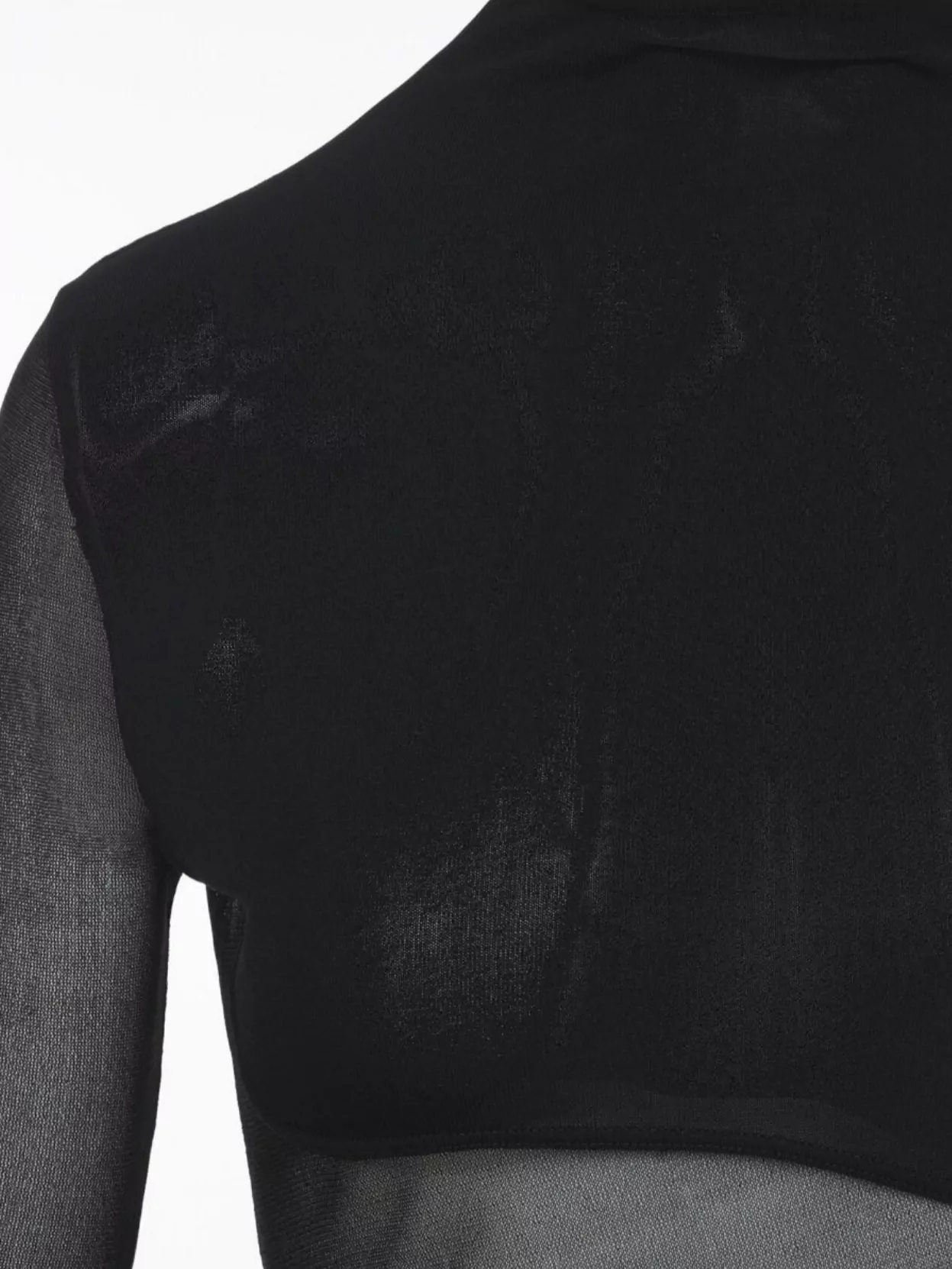Alaïa Long Sleeve Backless Sheer Panel Dress