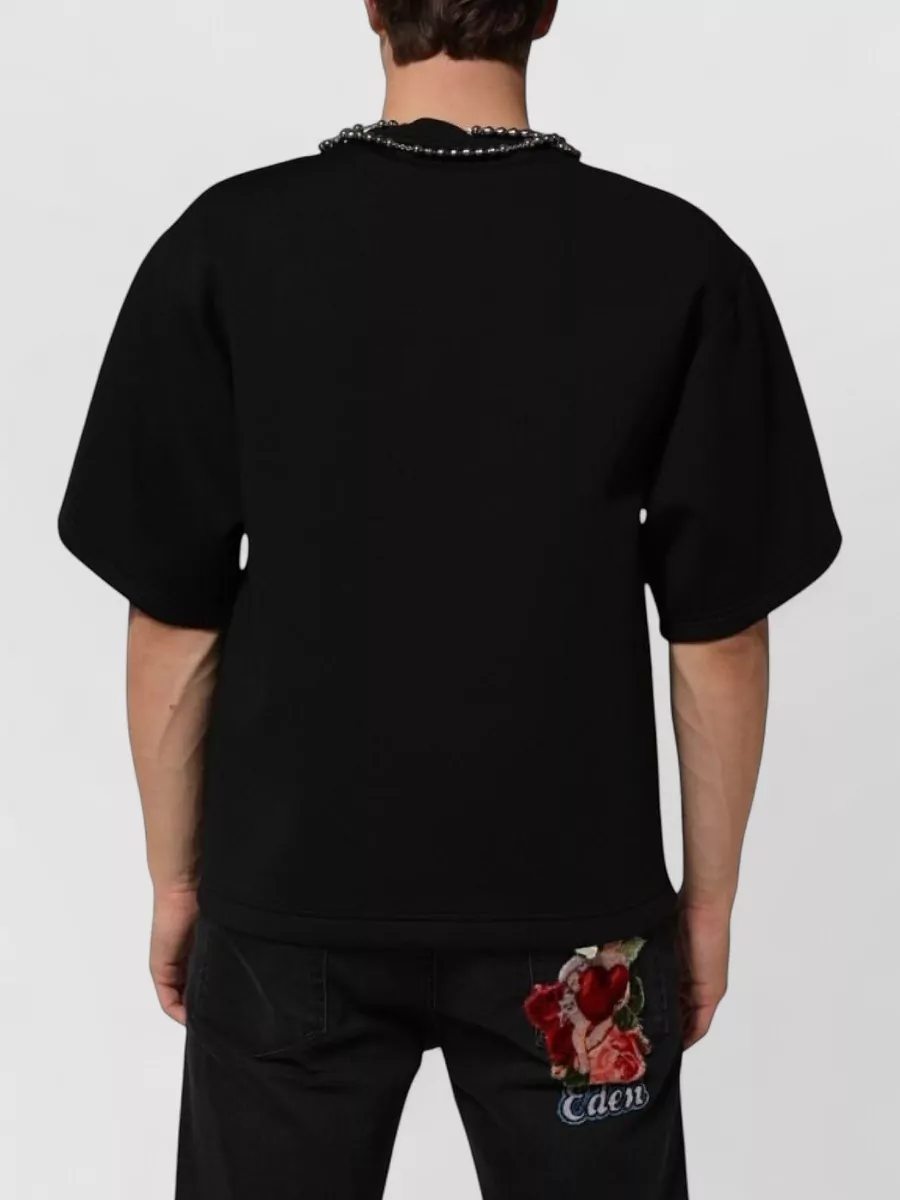 Dolce&Gabbana Polyester Embellished Sweatshirt