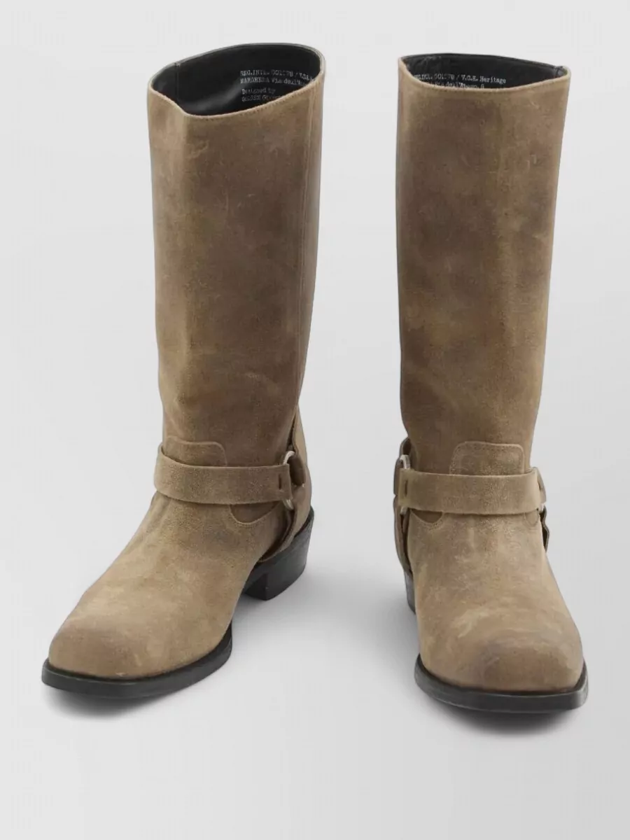 Golden Goose leather biker boots