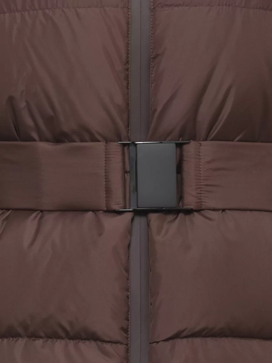 Peserico Quilted Belted Hooded Down Jacket