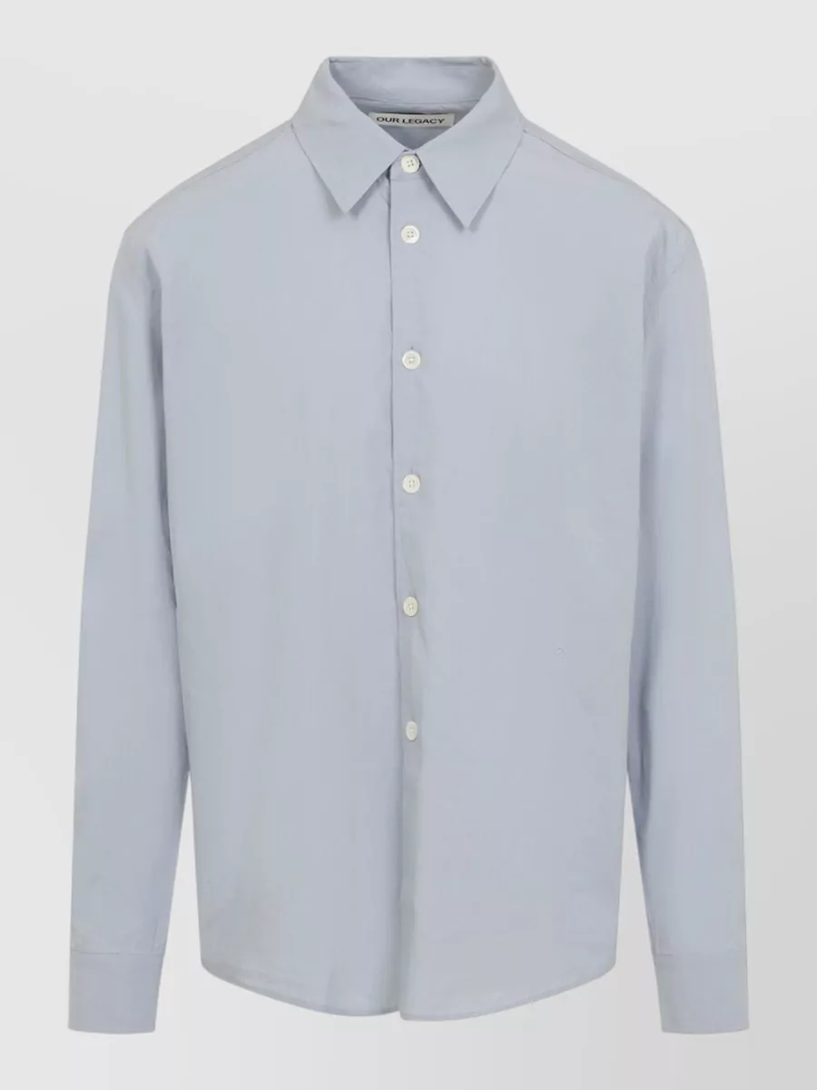 Our Legacy Straight Shirt Button Down Collar Long Sleeves