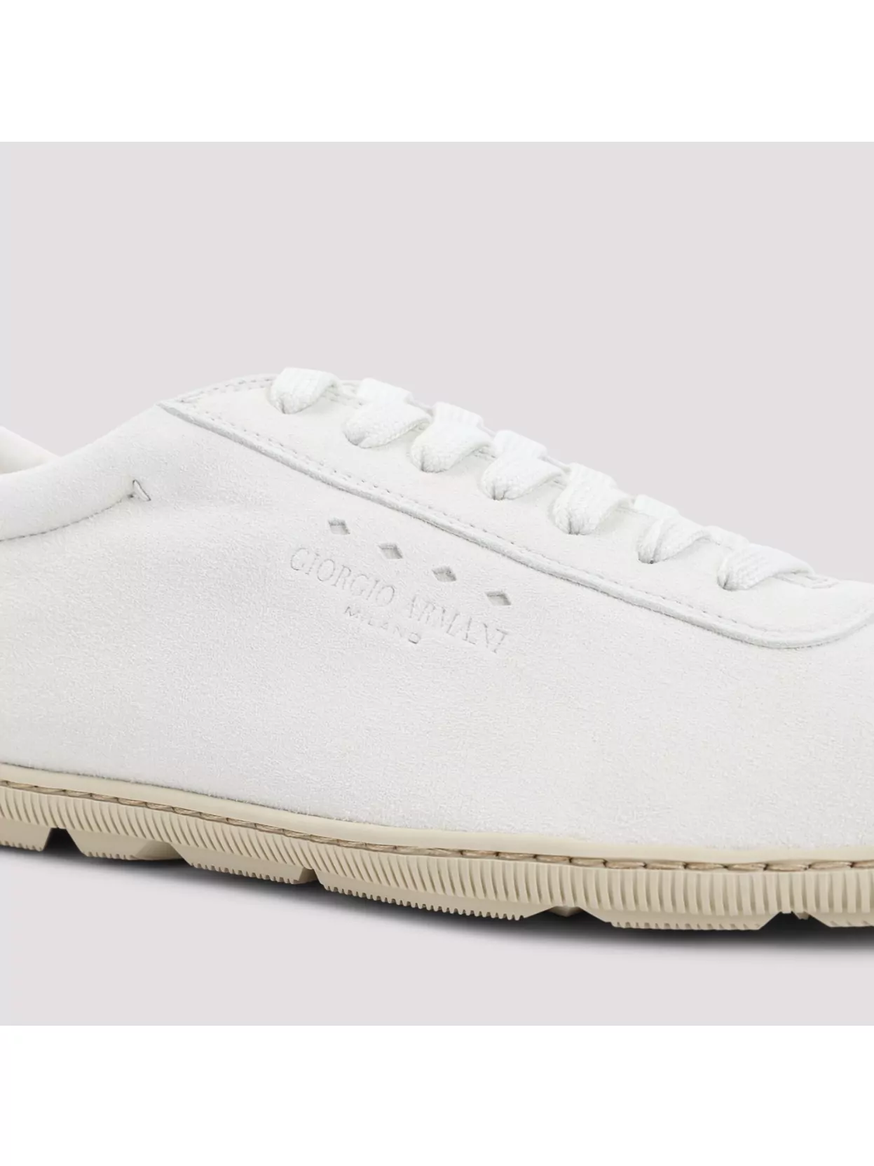 Giorgio Armani Leather Low-Top Sneakers
