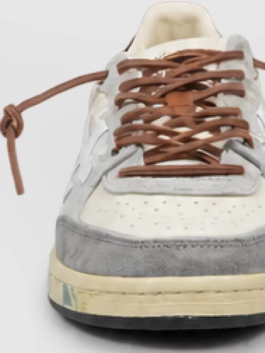 Premiata leather low-top sneakers
