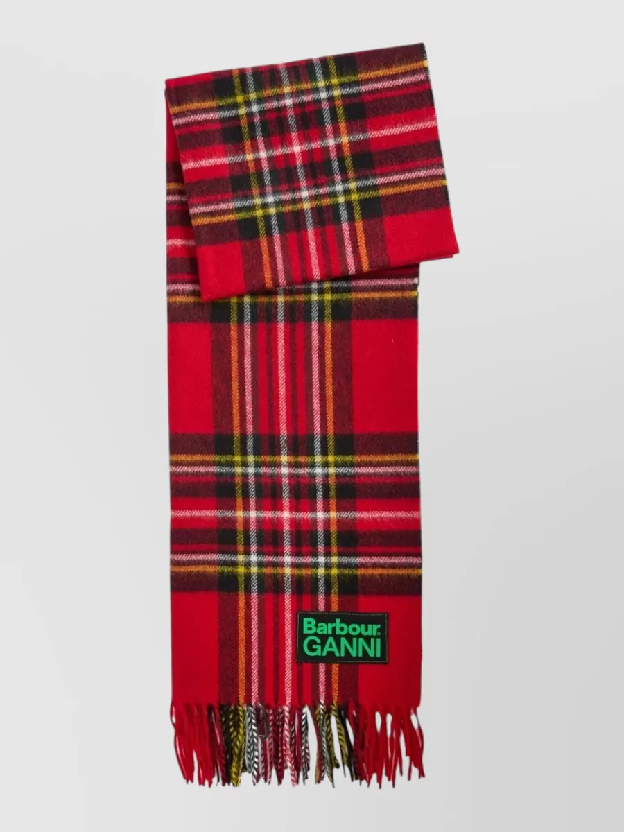 Barbour Tartan Wool Scarf