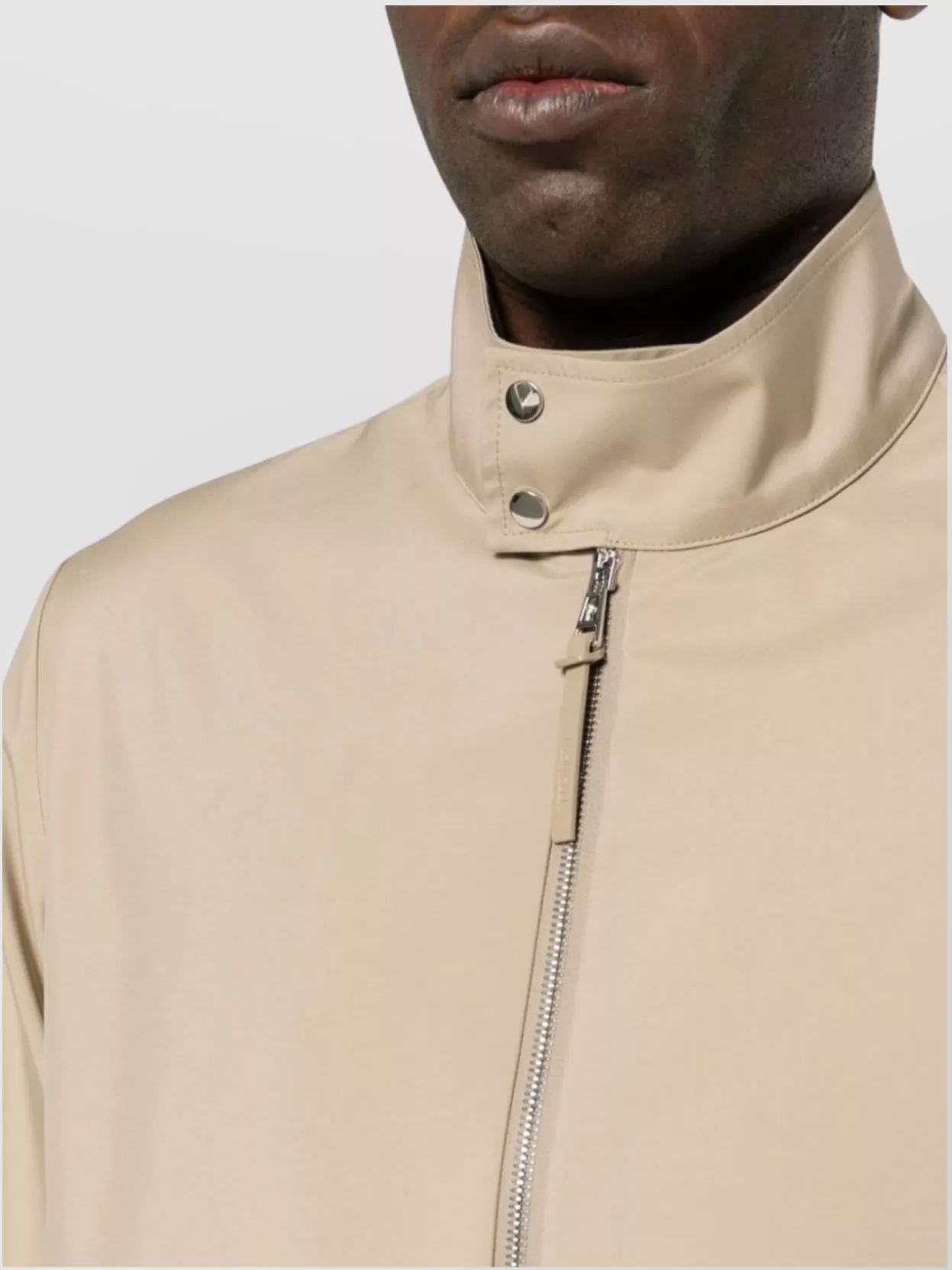 Moncler Chaberton Logo Jacket High Neck