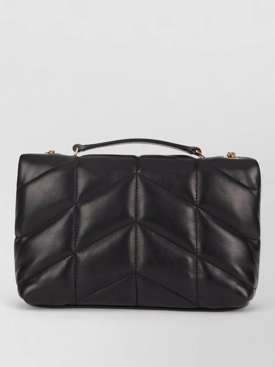 Saint Laurent Puffer Leather Quilted Shoulder Bag