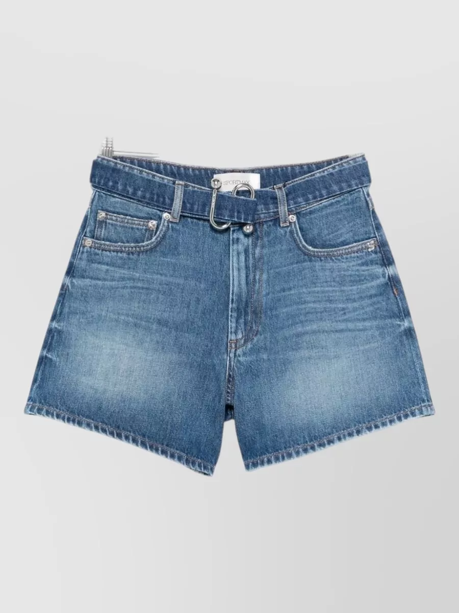 Sportmax Denim Knee-Length Shorts